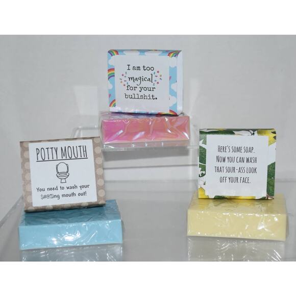 Snarky Soap Lot * Hand-Poured Goats Milk Soap * 3 Bars - Picture 3 of 3